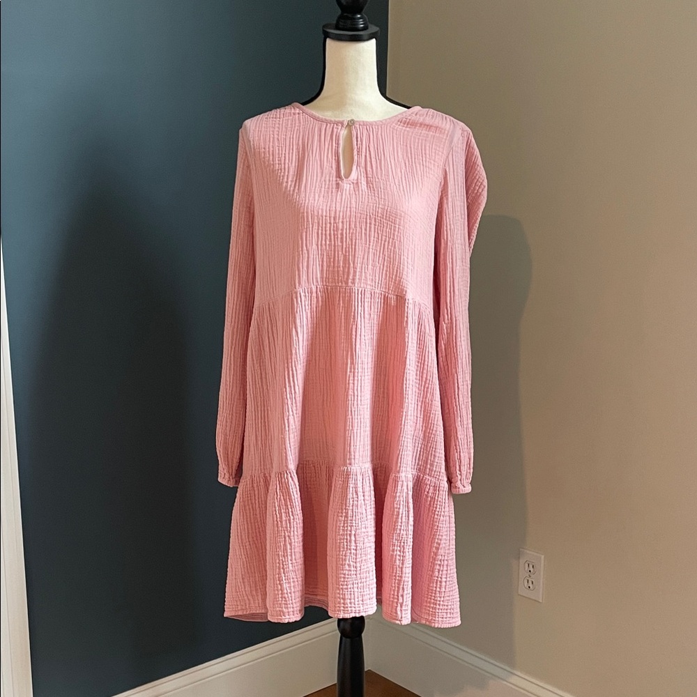 beachlunchlounge Pink Long Sleeve Dress